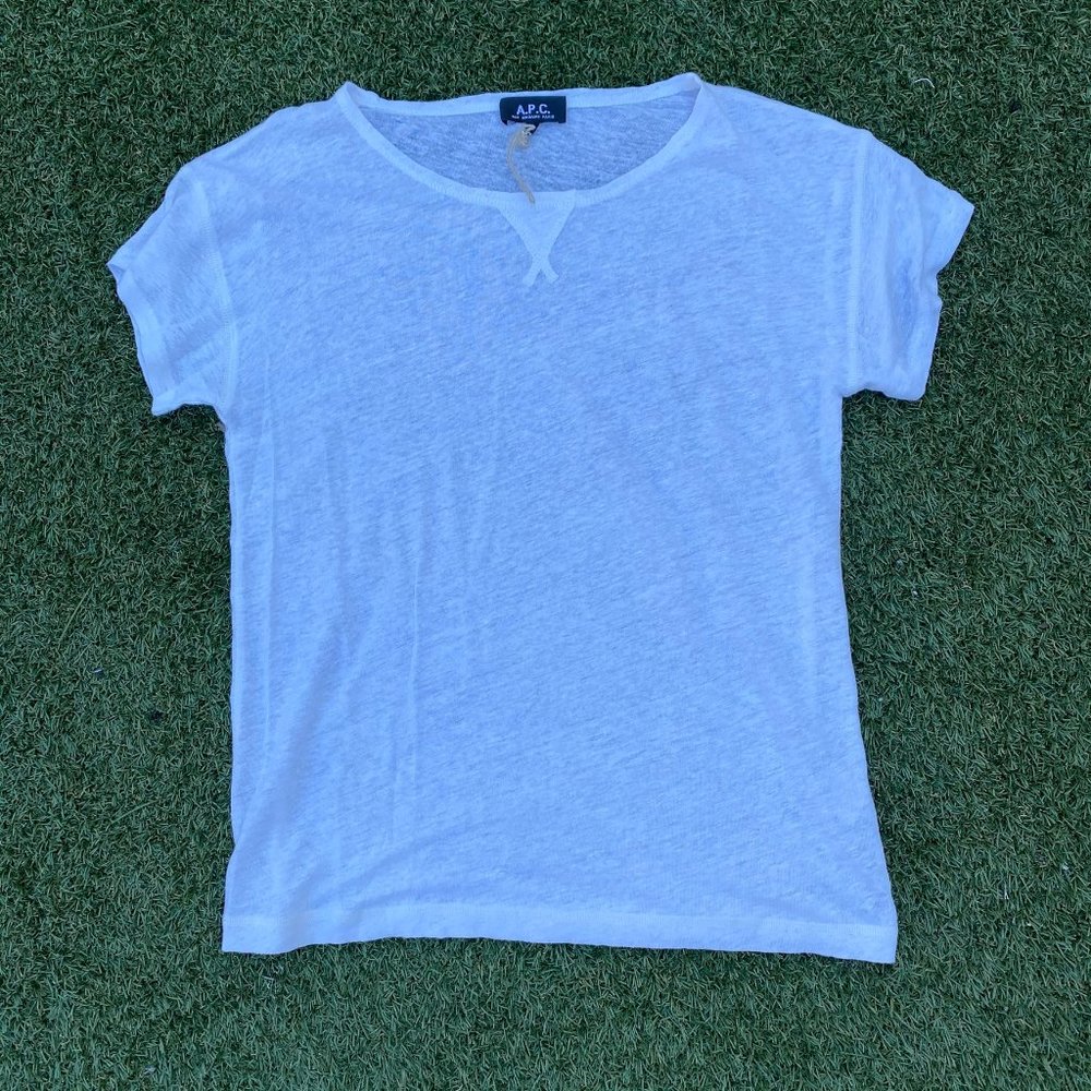 APC white Linen teeshirt